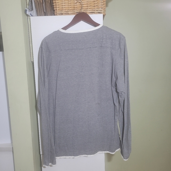 ❤️ 3 for $35 Scotch & Soda  long sleeve striped crew neck henley shirt XL - Picture 9 of 14